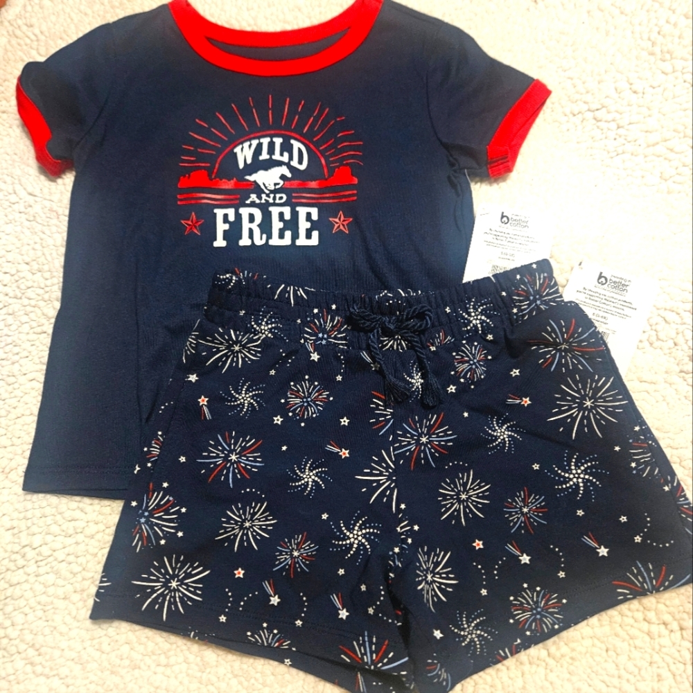 Girls Red White And Blue Set NWT